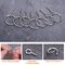 360Pcs Keychain Bulk, 120Pcs Keychain Rings with Chain and Open Jump Ring with Screw Eye Pins for Crafts and Jewelry Making